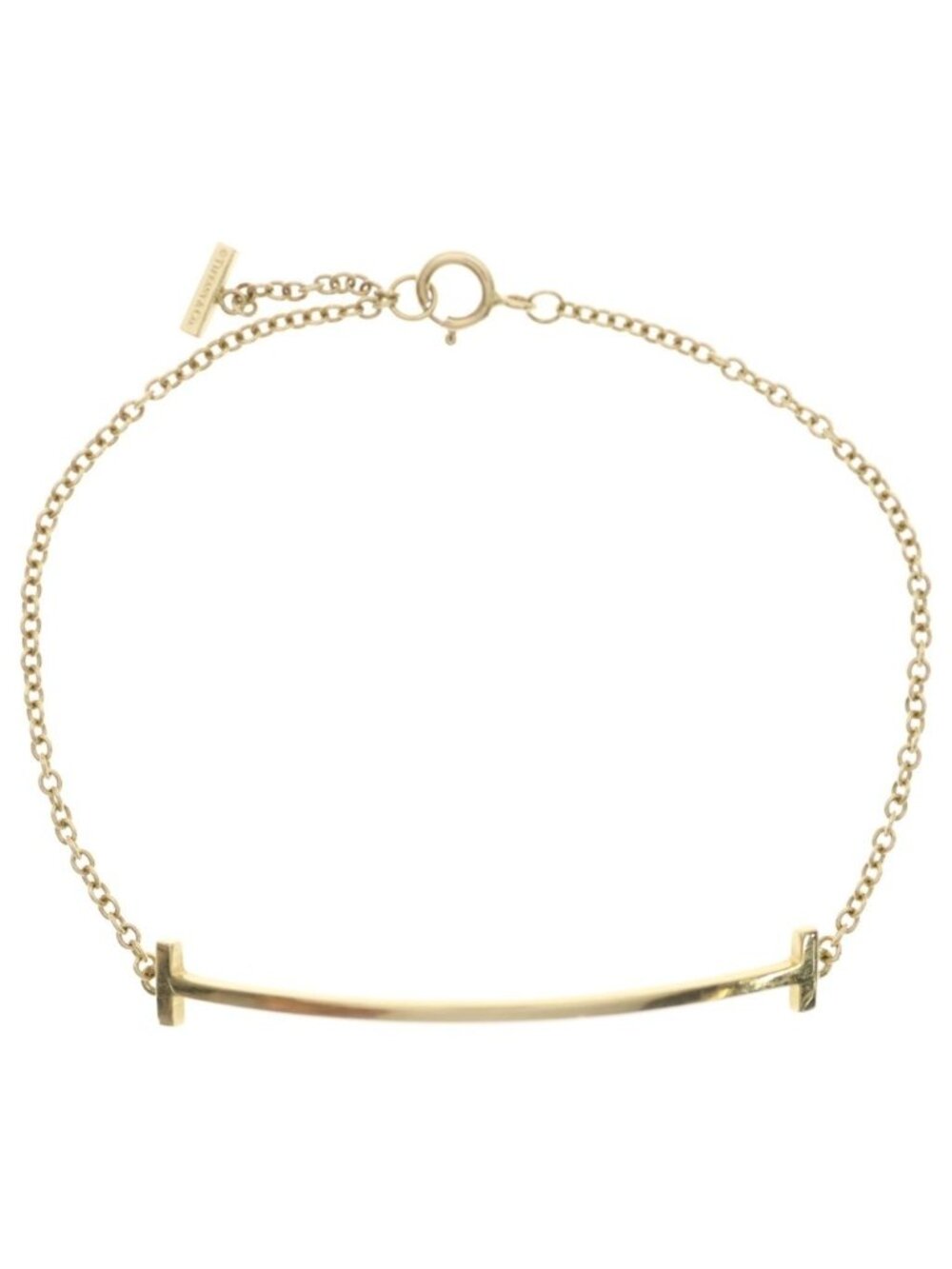 Tiffany & Co T Smile Bracelet Yellow Gold